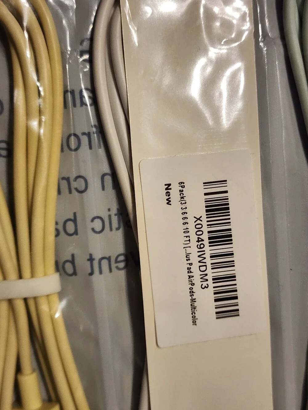 6-Pack USB-A to Charging Cables 3-10 ft Multicolor